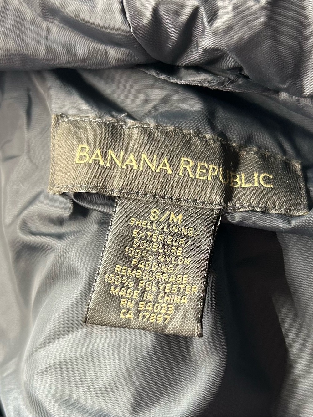 Banana Republic 1/4 zip Hooded Quilted Puffer Poncho, S/M - Picture 2 of 10